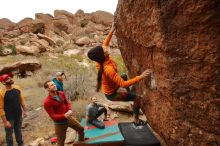Bouldering in Hueco Tanks on 12/24/2019 with Blue Lizard Climbing and Yoga

Filename: SRM_20191224_1204060.jpg
Aperture: f/7.1
Shutter Speed: 1/320
Body: Canon EOS-1D Mark II
Lens: Canon EF 16-35mm f/2.8 L