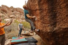 Bouldering in Hueco Tanks on 12/24/2019 with Blue Lizard Climbing and Yoga

Filename: SRM_20191224_1206350.jpg
Aperture: f/5.6
Shutter Speed: 1/320
Body: Canon EOS-1D Mark II
Lens: Canon EF 16-35mm f/2.8 L