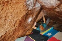 Bouldering in Hueco Tanks on 12/24/2019 with Blue Lizard Climbing and Yoga

Filename: SRM_20191224_1210220.jpg
Aperture: f/3.2
Shutter Speed: 1/250
Body: Canon EOS-1D Mark II
Lens: Canon EF 16-35mm f/2.8 L