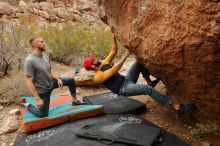 Bouldering in Hueco Tanks on 12/24/2019 with Blue Lizard Climbing and Yoga

Filename: SRM_20191224_1211220.jpg
Aperture: f/6.3
Shutter Speed: 1/320
Body: Canon EOS-1D Mark II
Lens: Canon EF 16-35mm f/2.8 L