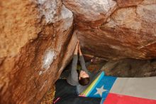 Bouldering in Hueco Tanks on 12/24/2019 with Blue Lizard Climbing and Yoga

Filename: SRM_20191224_1214130.jpg
Aperture: f/2.8
Shutter Speed: 1/320
Body: Canon EOS-1D Mark II
Lens: Canon EF 16-35mm f/2.8 L