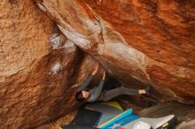 Bouldering in Hueco Tanks on 12/24/2019 with Blue Lizard Climbing and Yoga

Filename: SRM_20191224_1216400.jpg
Aperture: f/4.0
Shutter Speed: 1/250
Body: Canon EOS-1D Mark II
Lens: Canon EF 16-35mm f/2.8 L