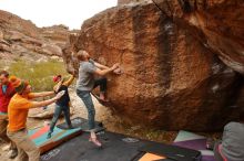 Bouldering in Hueco Tanks on 12/24/2019 with Blue Lizard Climbing and Yoga

Filename: SRM_20191224_1216490.jpg
Aperture: f/6.3
Shutter Speed: 1/250
Body: Canon EOS-1D Mark II
Lens: Canon EF 16-35mm f/2.8 L