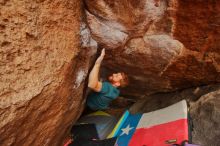 Bouldering in Hueco Tanks on 12/24/2019 with Blue Lizard Climbing and Yoga

Filename: SRM_20191224_1227440.jpg
Aperture: f/4.5
Shutter Speed: 1/250
Body: Canon EOS-1D Mark II
Lens: Canon EF 16-35mm f/2.8 L