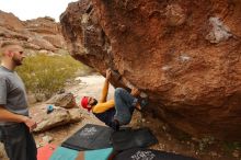 Bouldering in Hueco Tanks on 12/24/2019 with Blue Lizard Climbing and Yoga

Filename: SRM_20191224_1235230.jpg
Aperture: f/8.0
Shutter Speed: 1/250
Body: Canon EOS-1D Mark II
Lens: Canon EF 16-35mm f/2.8 L