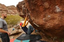 Bouldering in Hueco Tanks on 12/24/2019 with Blue Lizard Climbing and Yoga

Filename: SRM_20191224_1235240.jpg
Aperture: f/8.0
Shutter Speed: 1/250
Body: Canon EOS-1D Mark II
Lens: Canon EF 16-35mm f/2.8 L