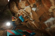 Bouldering in Hueco Tanks on 12/24/2019 with Blue Lizard Climbing and Yoga

Filename: SRM_20191224_1317510.jpg
Aperture: f/8.0
Shutter Speed: 1/250
Body: Canon EOS-1D Mark II
Lens: Canon EF 16-35mm f/2.8 L