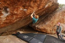 Bouldering in Hueco Tanks on 12/24/2019 with Blue Lizard Climbing and Yoga

Filename: SRM_20191224_1321230.jpg
Aperture: f/5.0
Shutter Speed: 1/250
Body: Canon EOS-1D Mark II
Lens: Canon EF 16-35mm f/2.8 L