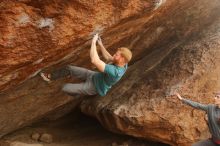 Bouldering in Hueco Tanks on 12/24/2019 with Blue Lizard Climbing and Yoga

Filename: SRM_20191224_1325060.jpg
Aperture: f/5.6
Shutter Speed: 1/250
Body: Canon EOS-1D Mark II
Lens: Canon EF 16-35mm f/2.8 L