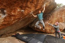 Bouldering in Hueco Tanks on 12/24/2019 with Blue Lizard Climbing and Yoga

Filename: SRM_20191224_1325120.jpg
Aperture: f/6.3
Shutter Speed: 1/250
Body: Canon EOS-1D Mark II
Lens: Canon EF 16-35mm f/2.8 L