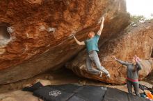 Bouldering in Hueco Tanks on 12/24/2019 with Blue Lizard Climbing and Yoga

Filename: SRM_20191224_1325122.jpg
Aperture: f/6.3
Shutter Speed: 1/250
Body: Canon EOS-1D Mark II
Lens: Canon EF 16-35mm f/2.8 L