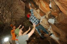 Bouldering in Hueco Tanks on 12/24/2019 with Blue Lizard Climbing and Yoga

Filename: SRM_20191224_1327150.jpg
Aperture: f/8.0
Shutter Speed: 1/250
Body: Canon EOS-1D Mark II
Lens: Canon EF 16-35mm f/2.8 L