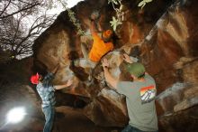 Bouldering in Hueco Tanks on 12/24/2019 with Blue Lizard Climbing and Yoga

Filename: SRM_20191224_1332480.jpg
Aperture: f/8.0
Shutter Speed: 1/250
Body: Canon EOS-1D Mark II
Lens: Canon EF 16-35mm f/2.8 L