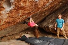 Bouldering in Hueco Tanks on 12/24/2019 with Blue Lizard Climbing and Yoga

Filename: SRM_20191224_1336470.jpg
Aperture: f/5.6
Shutter Speed: 1/250
Body: Canon EOS-1D Mark II
Lens: Canon EF 16-35mm f/2.8 L