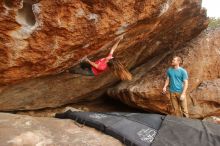 Bouldering in Hueco Tanks on 12/24/2019 with Blue Lizard Climbing and Yoga

Filename: SRM_20191224_1342080.jpg
Aperture: f/5.6
Shutter Speed: 1/250
Body: Canon EOS-1D Mark II
Lens: Canon EF 16-35mm f/2.8 L