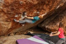 Bouldering in Hueco Tanks on 12/24/2019 with Blue Lizard Climbing and Yoga

Filename: SRM_20191224_1344500.jpg
Aperture: f/7.1
Shutter Speed: 1/200
Body: Canon EOS-1D Mark II
Lens: Canon EF 16-35mm f/2.8 L