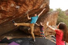 Bouldering in Hueco Tanks on 12/24/2019 with Blue Lizard Climbing and Yoga

Filename: SRM_20191224_1348550.jpg
Aperture: f/6.3
Shutter Speed: 1/250
Body: Canon EOS-1D Mark II
Lens: Canon EF 16-35mm f/2.8 L