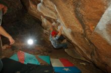 Bouldering in Hueco Tanks on 12/24/2019 with Blue Lizard Climbing and Yoga

Filename: SRM_20191224_1407010.jpg
Aperture: f/8.0
Shutter Speed: 1/250
Body: Canon EOS-1D Mark II
Lens: Canon EF 16-35mm f/2.8 L