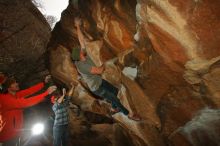 Bouldering in Hueco Tanks on 12/24/2019 with Blue Lizard Climbing and Yoga

Filename: SRM_20191224_1412480.jpg
Aperture: f/8.0
Shutter Speed: 1/250
Body: Canon EOS-1D Mark II
Lens: Canon EF 16-35mm f/2.8 L