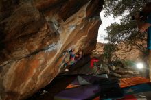 Bouldering in Hueco Tanks on 12/24/2019 with Blue Lizard Climbing and Yoga

Filename: SRM_20191224_1418570.jpg
Aperture: f/8.0
Shutter Speed: 1/250
Body: Canon EOS-1D Mark II
Lens: Canon EF 16-35mm f/2.8 L