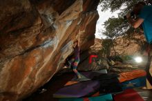 Bouldering in Hueco Tanks on 12/24/2019 with Blue Lizard Climbing and Yoga

Filename: SRM_20191224_1419450.jpg
Aperture: f/8.0
Shutter Speed: 1/250
Body: Canon EOS-1D Mark II
Lens: Canon EF 16-35mm f/2.8 L