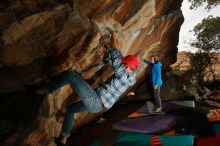 Bouldering in Hueco Tanks on 12/24/2019 with Blue Lizard Climbing and Yoga

Filename: SRM_20191224_1421270.jpg
Aperture: f/8.0
Shutter Speed: 1/250
Body: Canon EOS-1D Mark II
Lens: Canon EF 16-35mm f/2.8 L