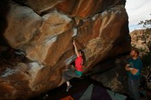 Bouldering in Hueco Tanks on 12/24/2019 with Blue Lizard Climbing and Yoga

Filename: SRM_20191224_1426120.jpg
Aperture: f/8.0
Shutter Speed: 1/250
Body: Canon EOS-1D Mark II
Lens: Canon EF 16-35mm f/2.8 L