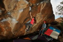 Bouldering in Hueco Tanks on 12/24/2019 with Blue Lizard Climbing and Yoga

Filename: SRM_20191224_1431250.jpg
Aperture: f/8.0
Shutter Speed: 1/250
Body: Canon EOS-1D Mark II
Lens: Canon EF 16-35mm f/2.8 L