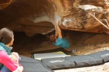 Bouldering in Hueco Tanks on 12/24/2019 with Blue Lizard Climbing and Yoga

Filename: SRM_20191224_1443040.jpg
Aperture: f/3.2
Shutter Speed: 1/200
Body: Canon EOS-1D Mark II
Lens: Canon EF 50mm f/1.8 II