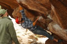 Bouldering in Hueco Tanks on 12/24/2019 with Blue Lizard Climbing and Yoga

Filename: SRM_20191224_1443370.jpg
Aperture: f/3.5
Shutter Speed: 1/250
Body: Canon EOS-1D Mark II
Lens: Canon EF 50mm f/1.8 II