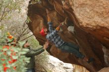 Bouldering in Hueco Tanks on 12/24/2019 with Blue Lizard Climbing and Yoga

Filename: SRM_20191224_1444011.jpg
Aperture: f/4.5
Shutter Speed: 1/250
Body: Canon EOS-1D Mark II
Lens: Canon EF 50mm f/1.8 II