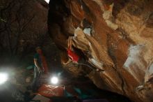 Bouldering in Hueco Tanks on 12/24/2019 with Blue Lizard Climbing and Yoga

Filename: SRM_20191224_1449450.jpg
Aperture: f/8.0
Shutter Speed: 1/250
Body: Canon EOS-1D Mark II
Lens: Canon EF 16-35mm f/2.8 L