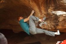 Bouldering in Hueco Tanks on 12/24/2019 with Blue Lizard Climbing and Yoga

Filename: SRM_20191224_1457480.jpg
Aperture: f/4.0
Shutter Speed: 1/250
Body: Canon EOS-1D Mark II
Lens: Canon EF 50mm f/1.8 II