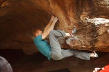 Bouldering in Hueco Tanks on 12/24/2019 with Blue Lizard Climbing and Yoga

Filename: SRM_20191224_1457500.jpg
Aperture: f/4.0
Shutter Speed: 1/250
Body: Canon EOS-1D Mark II
Lens: Canon EF 50mm f/1.8 II