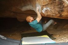 Bouldering in Hueco Tanks on 12/24/2019 with Blue Lizard Climbing and Yoga

Filename: SRM_20191224_1518100.jpg
Aperture: f/2.2
Shutter Speed: 1/250
Body: Canon EOS-1D Mark II
Lens: Canon EF 50mm f/1.8 II