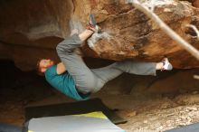 Bouldering in Hueco Tanks on 12/24/2019 with Blue Lizard Climbing and Yoga

Filename: SRM_20191224_1518130.jpg
Aperture: f/2.8
Shutter Speed: 1/250
Body: Canon EOS-1D Mark II
Lens: Canon EF 50mm f/1.8 II