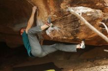 Bouldering in Hueco Tanks on 12/24/2019 with Blue Lizard Climbing and Yoga

Filename: SRM_20191224_1518140.jpg
Aperture: f/2.8
Shutter Speed: 1/250
Body: Canon EOS-1D Mark II
Lens: Canon EF 50mm f/1.8 II