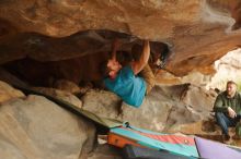 Bouldering in Hueco Tanks on 12/24/2019 with Blue Lizard Climbing and Yoga

Filename: SRM_20191224_1602010.jpg
Aperture: f/2.2
Shutter Speed: 1/250
Body: Canon EOS-1D Mark II
Lens: Canon EF 50mm f/1.8 II