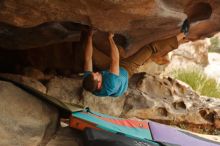 Bouldering in Hueco Tanks on 12/24/2019 with Blue Lizard Climbing and Yoga

Filename: SRM_20191224_1602050.jpg
Aperture: f/2.8
Shutter Speed: 1/250
Body: Canon EOS-1D Mark II
Lens: Canon EF 50mm f/1.8 II