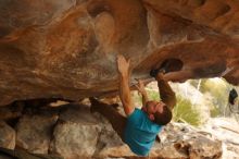 Bouldering in Hueco Tanks on 12/24/2019 with Blue Lizard Climbing and Yoga

Filename: SRM_20191224_1602190.jpg
Aperture: f/3.2
Shutter Speed: 1/250
Body: Canon EOS-1D Mark II
Lens: Canon EF 50mm f/1.8 II