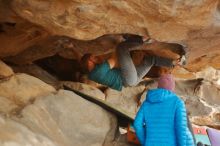 Bouldering in Hueco Tanks on 12/24/2019 with Blue Lizard Climbing and Yoga

Filename: SRM_20191224_1610450.jpg
Aperture: f/1.8
Shutter Speed: 1/160
Body: Canon EOS-1D Mark II
Lens: Canon EF 50mm f/1.8 II