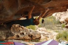 Bouldering in Hueco Tanks on 12/24/2019 with Blue Lizard Climbing and Yoga

Filename: SRM_20191224_1611340.jpg
Aperture: f/3.5
Shutter Speed: 1/200
Body: Canon EOS-1D Mark II
Lens: Canon EF 50mm f/1.8 II