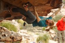 Bouldering in Hueco Tanks on 12/24/2019 with Blue Lizard Climbing and Yoga

Filename: SRM_20191224_1611510.jpg
Aperture: f/4.0
Shutter Speed: 1/200
Body: Canon EOS-1D Mark II
Lens: Canon EF 50mm f/1.8 II