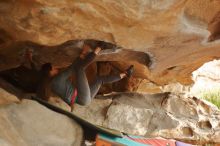 Bouldering in Hueco Tanks on 12/24/2019 with Blue Lizard Climbing and Yoga

Filename: SRM_20191224_1618240.jpg
Aperture: f/1.8
Shutter Speed: 1/200
Body: Canon EOS-1D Mark II
Lens: Canon EF 50mm f/1.8 II