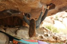 Bouldering in Hueco Tanks on 12/24/2019 with Blue Lizard Climbing and Yoga

Filename: SRM_20191224_1618550.jpg
Aperture: f/3.5
Shutter Speed: 1/250
Body: Canon EOS-1D Mark II
Lens: Canon EF 50mm f/1.8 II