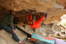 Bouldering in Hueco Tanks on 12/24/2019 with Blue Lizard Climbing and Yoga

Filename: SRM_20191224_1622090.jpg
Aperture: f/2.0
Shutter Speed: 1/250
Body: Canon EOS-1D Mark II
Lens: Canon EF 50mm f/1.8 II