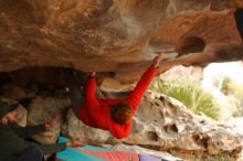 Bouldering in Hueco Tanks on 12/24/2019 with Blue Lizard Climbing and Yoga

Filename: SRM_20191224_1622210.jpg
Aperture: f/2.8
Shutter Speed: 1/250
Body: Canon EOS-1D Mark II
Lens: Canon EF 50mm f/1.8 II