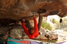 Bouldering in Hueco Tanks on 12/24/2019 with Blue Lizard Climbing and Yoga

Filename: SRM_20191224_1622270.jpg
Aperture: f/3.5
Shutter Speed: 1/250
Body: Canon EOS-1D Mark II
Lens: Canon EF 50mm f/1.8 II
