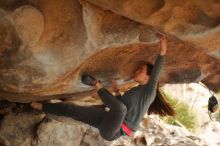 Bouldering in Hueco Tanks on 12/24/2019 with Blue Lizard Climbing and Yoga

Filename: SRM_20191224_1625070.jpg
Aperture: f/2.2
Shutter Speed: 1/250
Body: Canon EOS-1D Mark II
Lens: Canon EF 50mm f/1.8 II