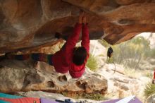 Bouldering in Hueco Tanks on 12/24/2019 with Blue Lizard Climbing and Yoga

Filename: SRM_20191224_1625560.jpg
Aperture: f/2.8
Shutter Speed: 1/250
Body: Canon EOS-1D Mark II
Lens: Canon EF 50mm f/1.8 II